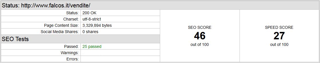 Seo Score Falcos.it