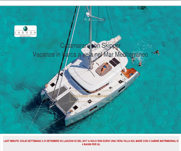 foto screen del sito internet www.madmaxcharter.it